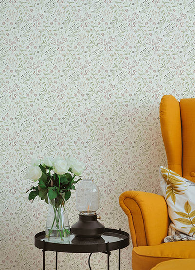 product image for Tarragon Blush Dainty Meadow Wallpaper 29