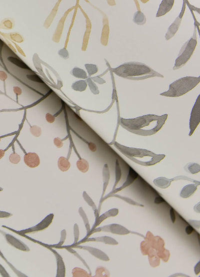 product image for Tarragon Grey Dainty Meadow Wallpaper 72