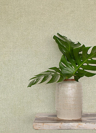 product image for Homespun Green Textured Wallpaper 74