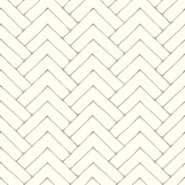 media image for Oswin Grey Tiered Herringbone Wallpaper 261