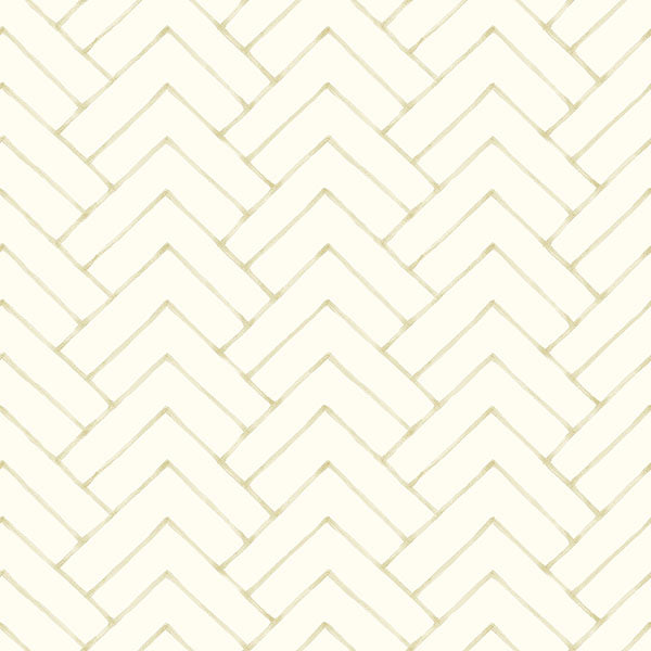 media image for Oswin Light Yellow Tiered Herringbone Wallpaper 274