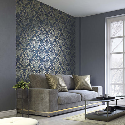 product image for Ornamental Black/Gold Wallpaper from Serene Collection by Galerie Wallcoverings 62