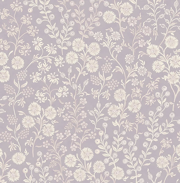 media image for Liana Periwinkle Trail Wallpaper from the Posy Collection by Brewster 298