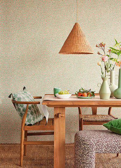 product image for Marguerite Light Green Floral Wallpaper from the Posy Collection by Brewster 43