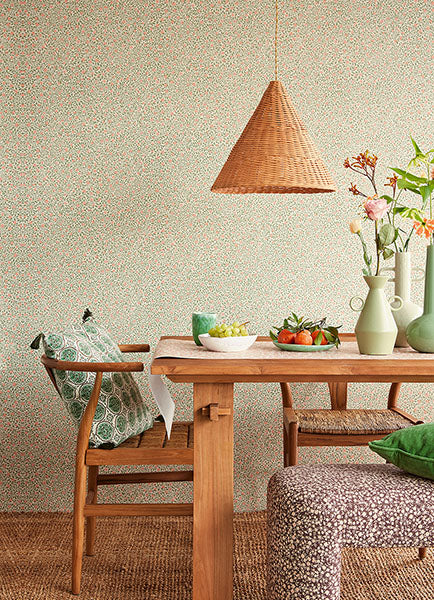 media image for Marguerite Light Green Floral Wallpaper from the Posy Collection by Brewster 225