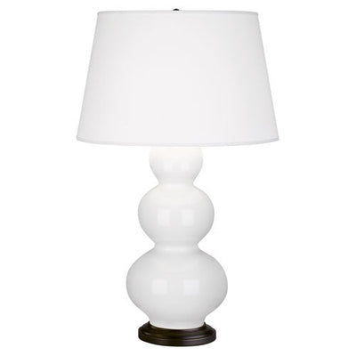 product image of triple gourd lily glazed ceramic table lamp by robert abbey ra 331x 1 537