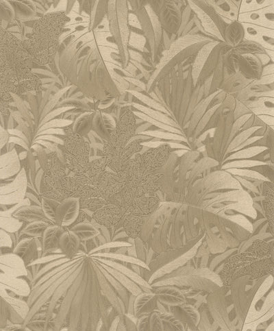 product image for Metallic Jungle Leaves Gold Wallpaper from Eden Collection by Galerie Wallcoverings 92