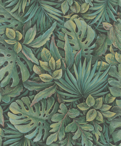 product image for Jungle Leaves Green Wallpaper from Eden Collection by Galerie Wallcoverings 72