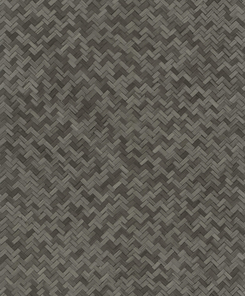 media image for Rattan Anthracite Wallpaper from Eden Collection by Galerie Wallcoverings 276