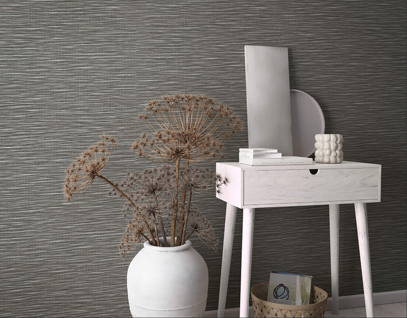 media image for Weave Dark Brown Wallpaper from Eden Collection by Galerie Wallcoverings 233