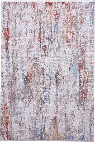 product image of Lindstra Gray and Red Rug by BD Fine Flatshot Image 1 528