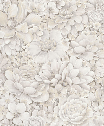 product image for floral texture greige wallpaper from eden collection by galerie wallcoverings 2 38