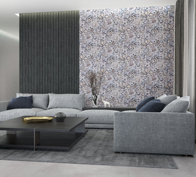 product image for Floral Texture Blue/Grey/White Wallpaper from Eden Collection by Galerie Wallcoverings 13