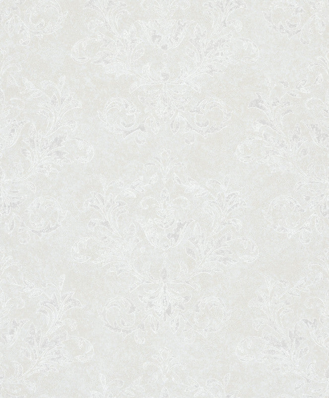 media image for Damask Wallpaper in Beige/White 223