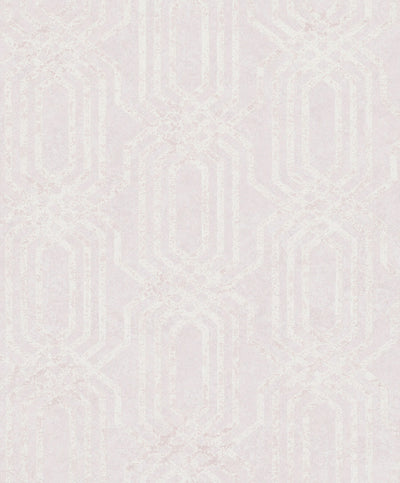 product image for Geo Wallpaper in Pink/White 68