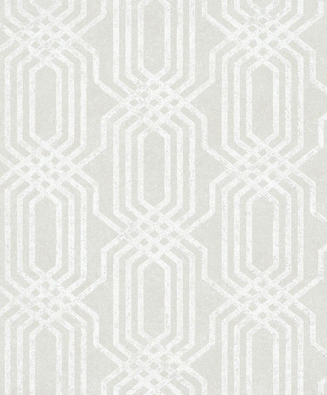 media image for Geo Wallpaper in Beige/White 299