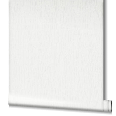 product image for Ruche Silk Wallpaper in White 82