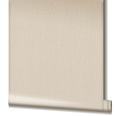 product image for Ruche Silk Wallpaper in Soft Beige 90