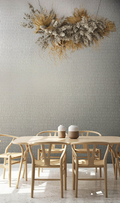 product image for Ruche Silk Wallpaper in Cream/Grey 61