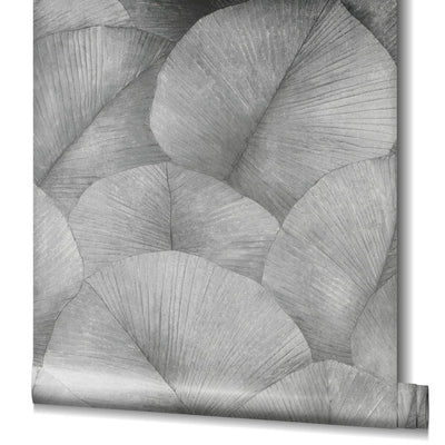 product image for Palm Leaf Wallpaper in Grey 18