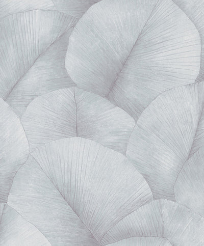 product image for Palm Leaf Wallpaper in Grey/Blue 41