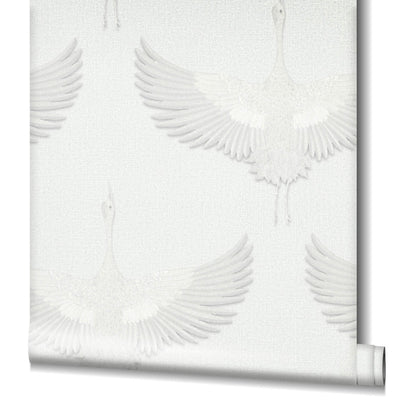 product image for Stork Wallpaper in White 54