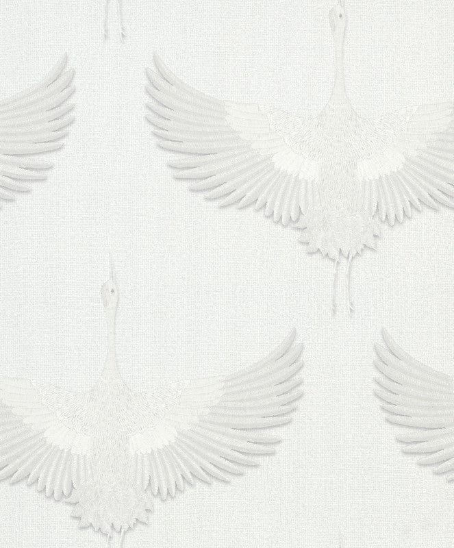 media image for Stork Wallpaper in White 229