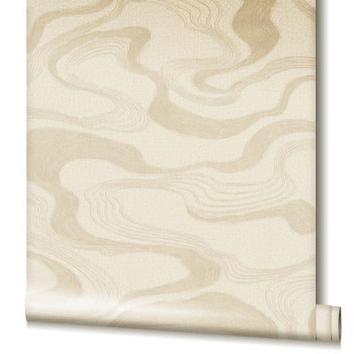 product image for Flow Wallpaper in Cream/Beige 9