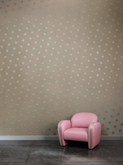 product image for Motif Dots Textured Wallpaper in Grey 79