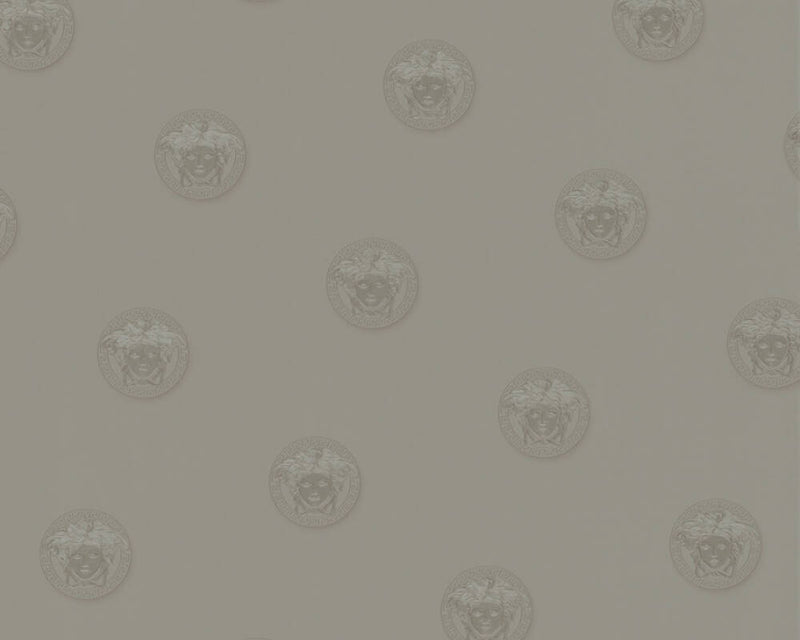 media image for Motif Dots Textured Wallpaper in Grey 257