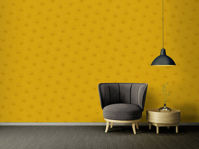 product image for Motif Dots Textured Wallpaper in Gold 43