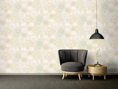 product image for Les Etoiles De La Mer Textured Wallpaper in Cream/Metallic 60