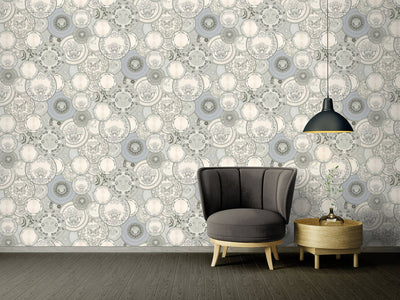 product image for Les Etoiles De La Mer Textured Wallpaper in Grey/Silver 73