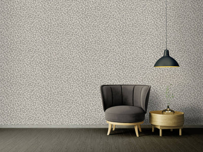 product image for Leopard Print Textured Wallpaper in Grey/Metallic 36