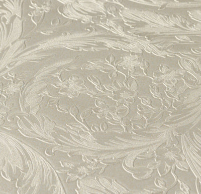 product image for Baroque Textured Damask Wallpaper in Neutrals/Silver from the Versace IV Collection 56