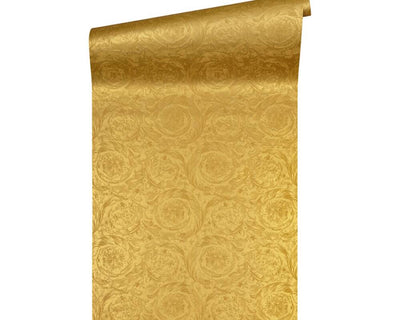 product image for Baroque Textured Damask Wallpaper in Gold from the Versace IV Collection 23