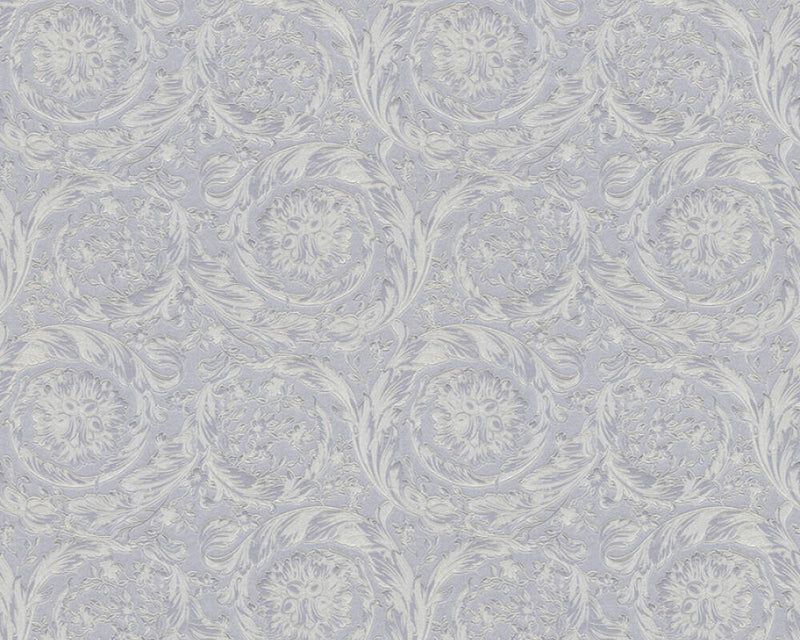 media image for Baroque Textured Damask Wallpaper in Grey/Metallics from the Versace IV Collection 277