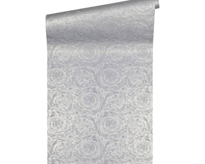 product image for Baroque Textured Damask Wallpaper in Grey/Metallics from the Versace IV Collection 41