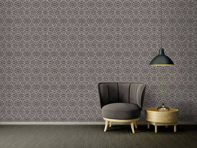 product image for Modern Geometric Textured Wallpaper in Grey/Silver from the Versace IV Collection 43