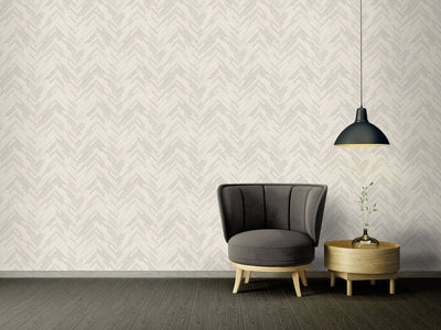 product image for Cottage Wood Textured Wallpaper in Grey/Ivory from the Versace IV Collection 51