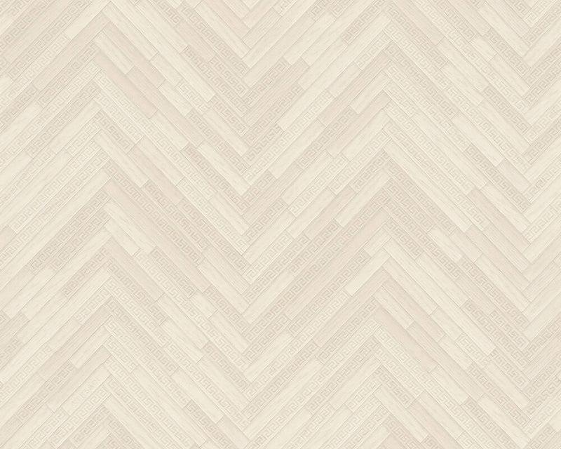 media image for Cottage Wood Textured Wallpaper in Beige/Cream from the Versace IV Collection 257
