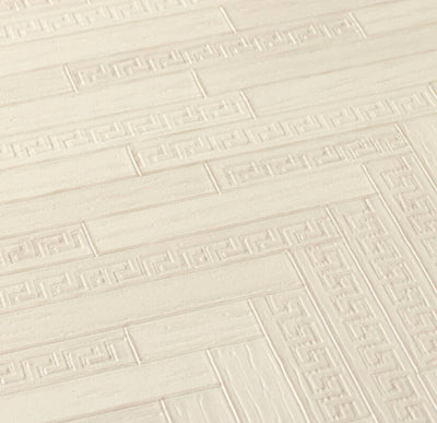 product image for Cottage Wood Textured Wallpaper in Beige/Cream from the Versace IV Collection 95