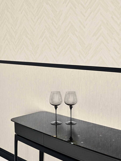 product image for Woodgrain Textured Wallpaper in Cream/Beige from the Versace IV Collection 98