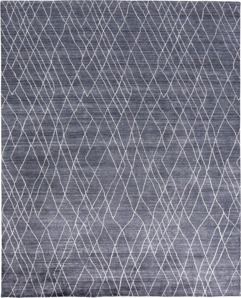 media image for Miska Blue and Ivory Rug by BD Fine Flatshot Image 1 260