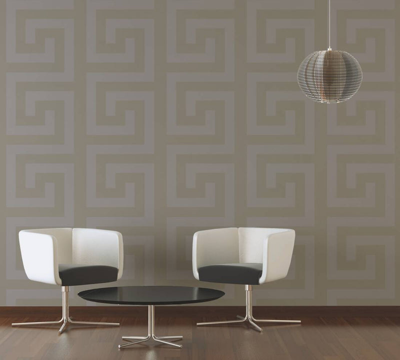 media image for Geometry Figures Textured Wallpaper in Cream/Gold from the Versace V Collection 224