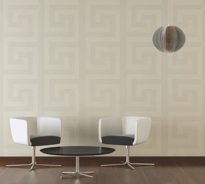 product image for Geometry Figures Textured Wallpaper in Cream from the Versace V Collection 27