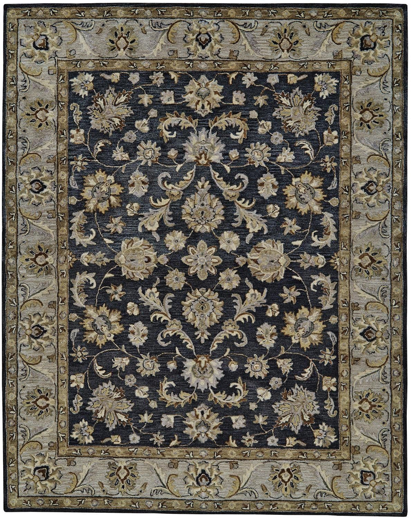 media image for Botticino Hand Tufted Blue and Gray Rug by BD Fine Flatshot Image 1 233