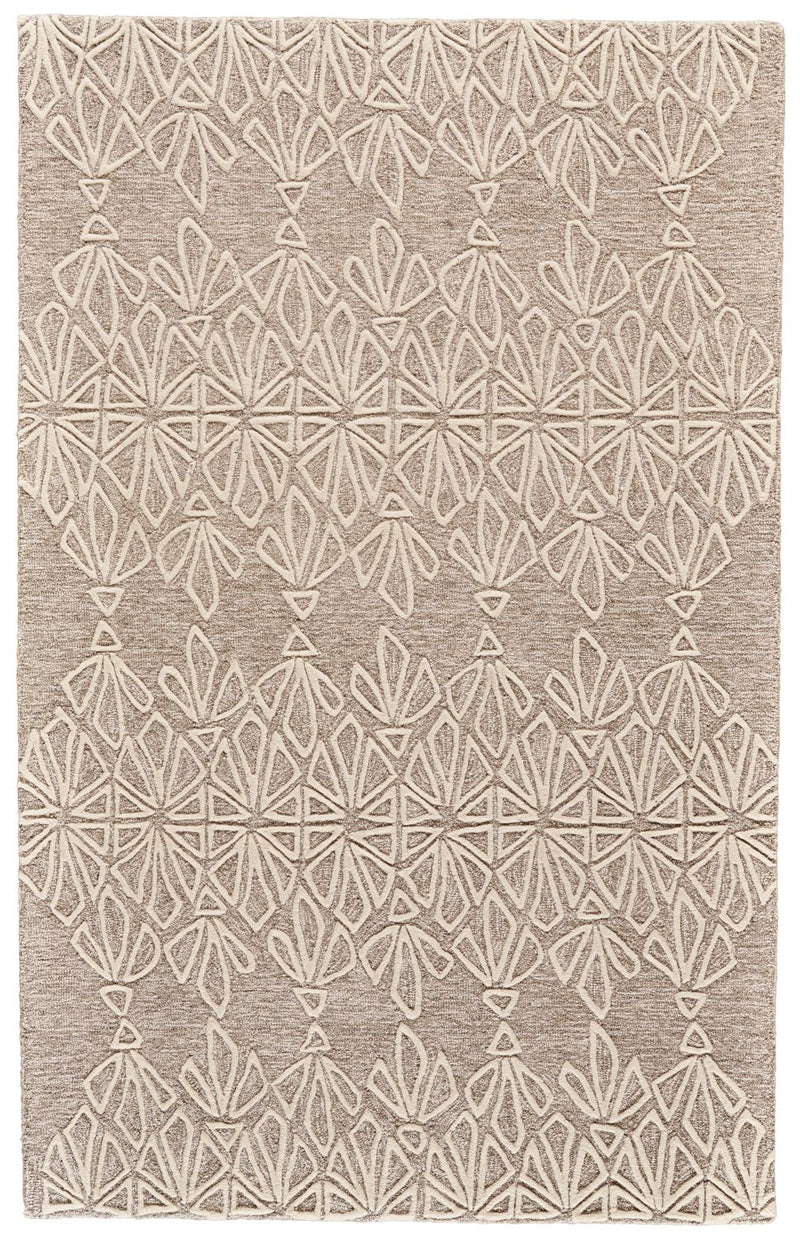 media image for Fadden Taupe and Ivory Rug by BD Fine Flatshot Image 1 244