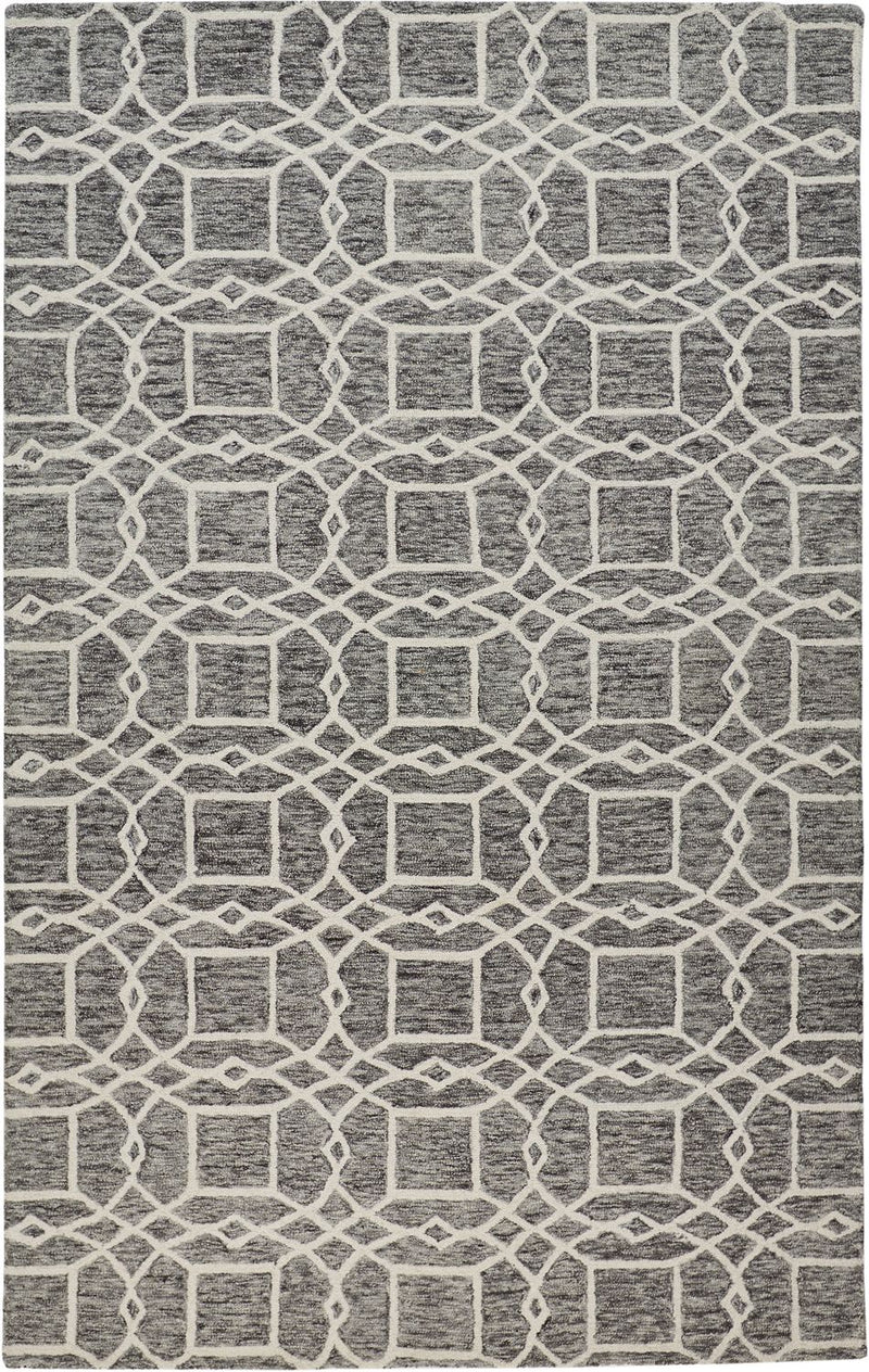 media image for Veran Hand Tufted Gray and Ivory Rug by BD Fine Flatshot Image 1 278