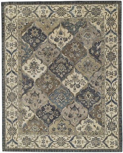 product image of Botticino Blue and Gray Rug by BD Fine Flatshot Image 1 576